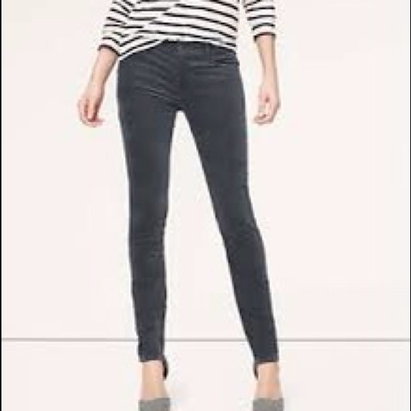 LOFT Denim - Ann Taylor loft black corduroy modern skinny